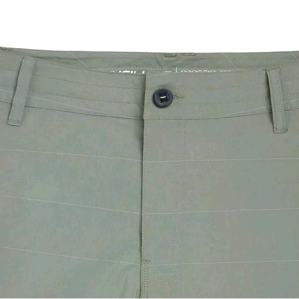 O'Neill Men's Crossover Hybrid Shorts Stretch Fabric Cargo Pocket Green Size 40